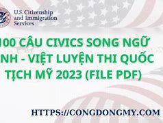 100 Câu Thi Quốc Tịch Mỹ 2024 Pdf