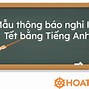 Cách Viết Email Thông Báo Nghỉ Tết Bằng Tiếng Anh